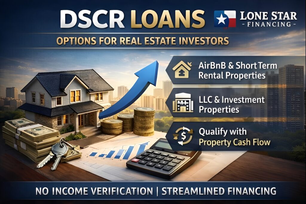 Texas DSCR loans for real estate investors purchasing investment property in Texas
