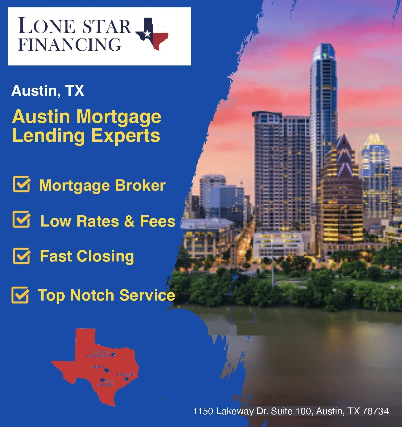 Best mortgage lender company in Austin, Texas providing home loan solutions