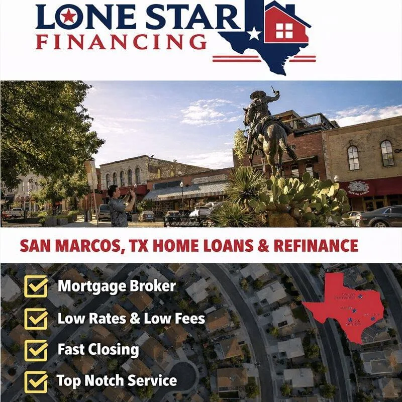 Best mortgage lenders in San Marcos TX offering home loans and refinancing