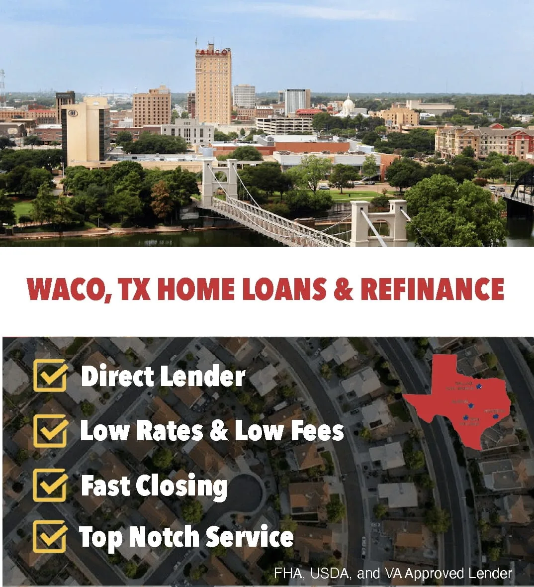 Best Waco TX mortgage company for home loans and refinancing