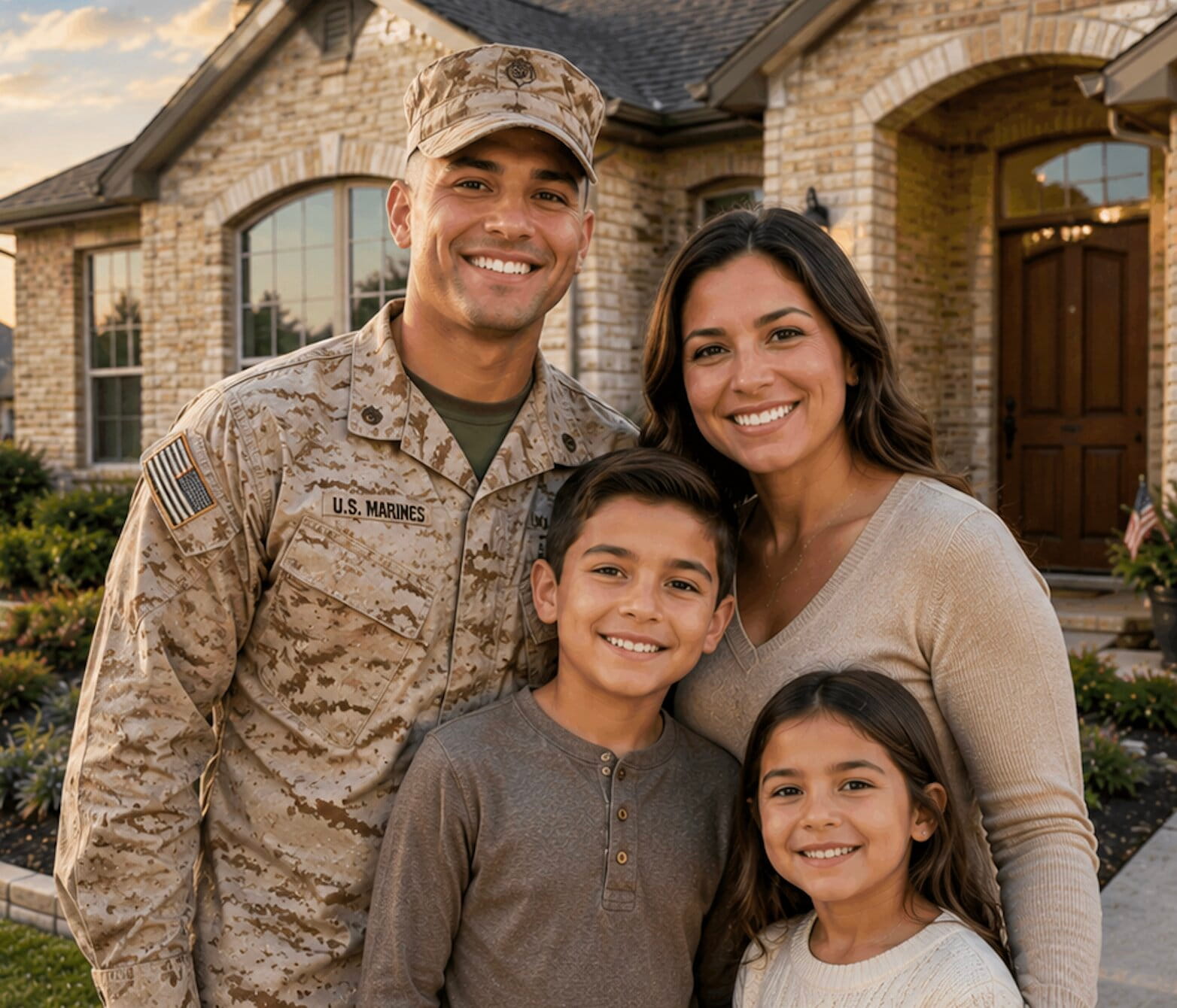 Texas VA home loans with 0% down financing and flexible credit qualification requirements for eligible veterans